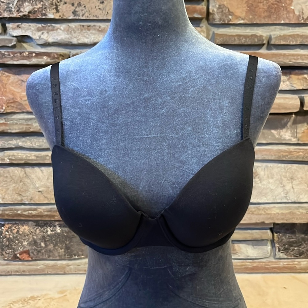 Savage x Fenty Cotton Essentials Padded Demi Bra in Caviar Black